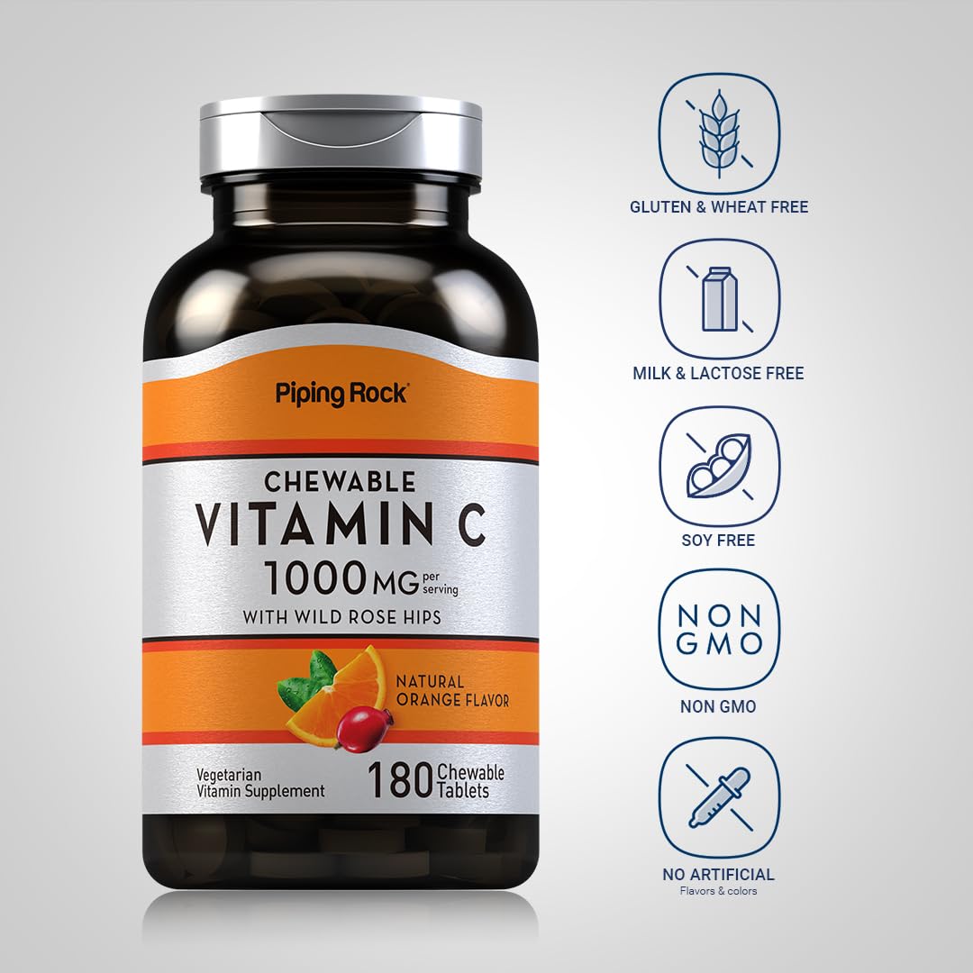 Piping Rock Vitamin C 395g supplement packaging details