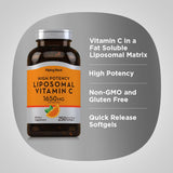 Piping Rock Vitamin C Liposomal Softgels back view
