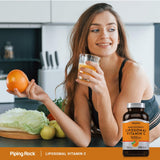 Piping Rock Vitamin C Liposomal Softgels with measuring spoon