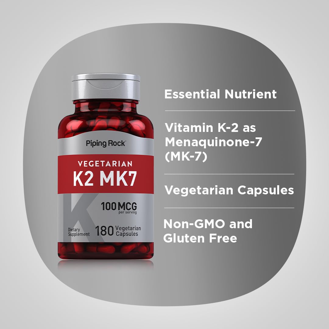 Piping Rock Vitamin D 101g capsules on a wooden surface