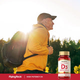 Piping Rock Vitamin D3 50 mcg softgels in hand