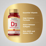 Piping Rock Vitamin D3 softgels with measuring spoon