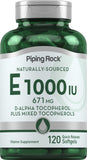Piping Rock Vitamin E 400 IU softgel bottle front view