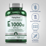 Piping Rock Vitamin E 400 IU softgel close-up of softgel