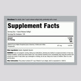 Piping Rock Vitamin E 400 IU softgel side view
