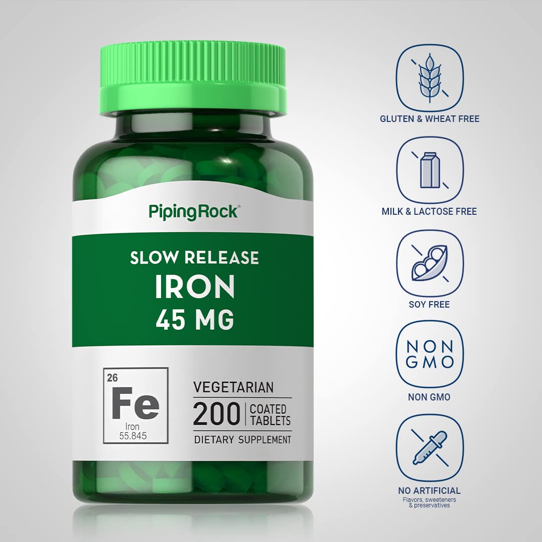 Piping Rock Women's Iron Supplement packaging with label