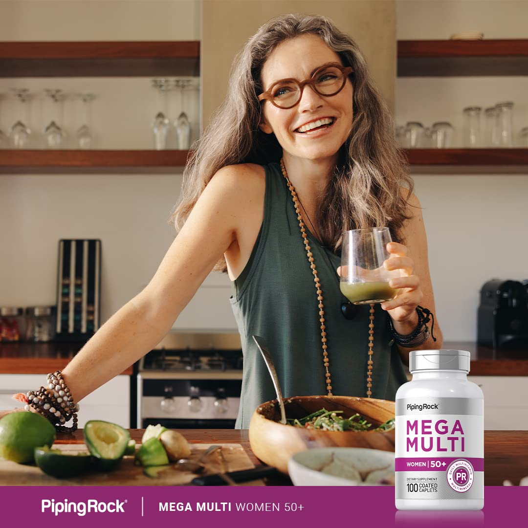 Piping Rock Women's Multivitamins on a wooden table