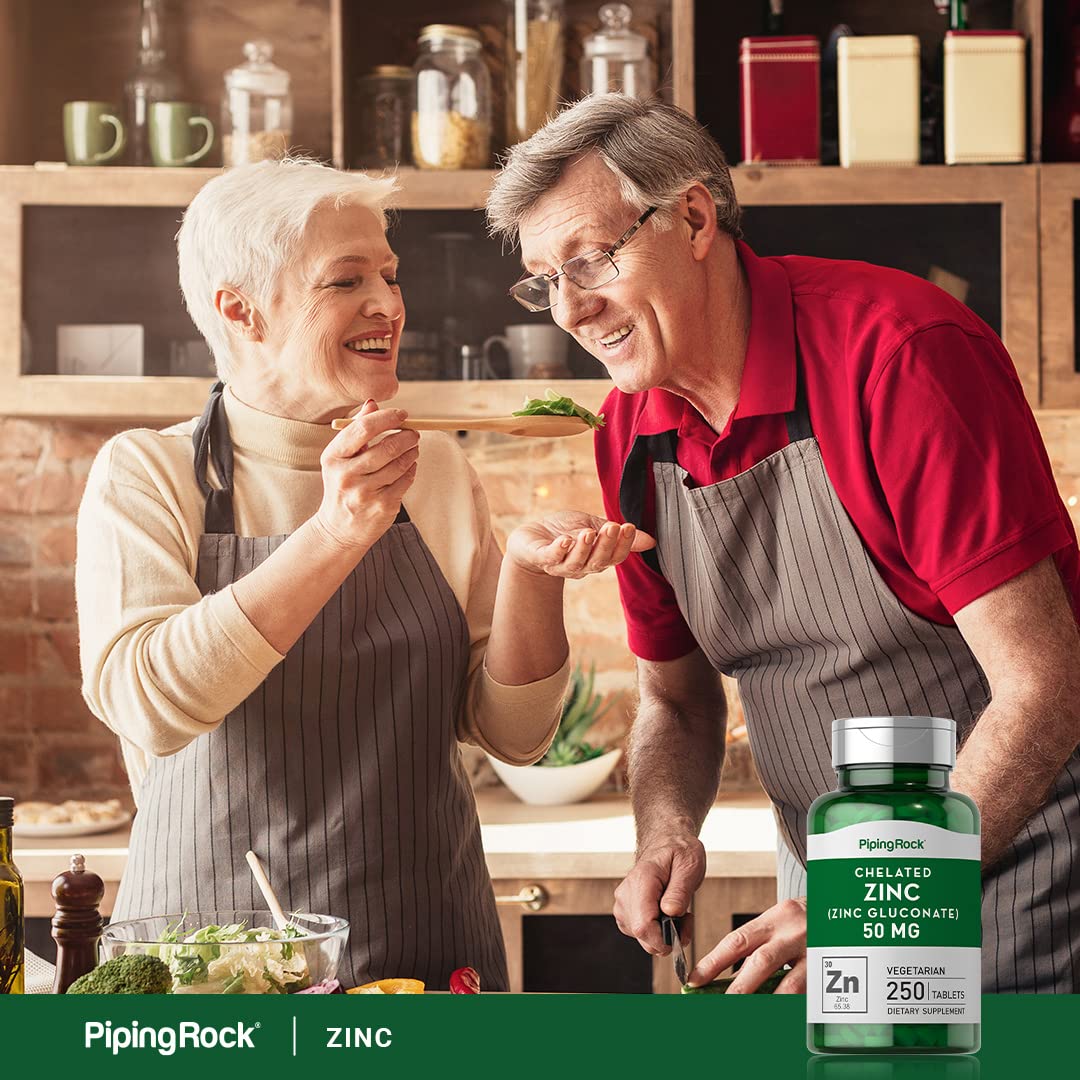 Piping Rock Zinc Chelated 141g product with natural background