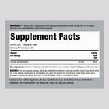 Piping Rock Zinc Chelated 141g side view with supplement facts