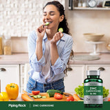 Piping Rock Zinc L-Carnosine Complex capsule bottle with measuring spoon