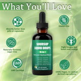 PIRTA 10-in-1 Soursop Extract Drops 60ml bottle cap open