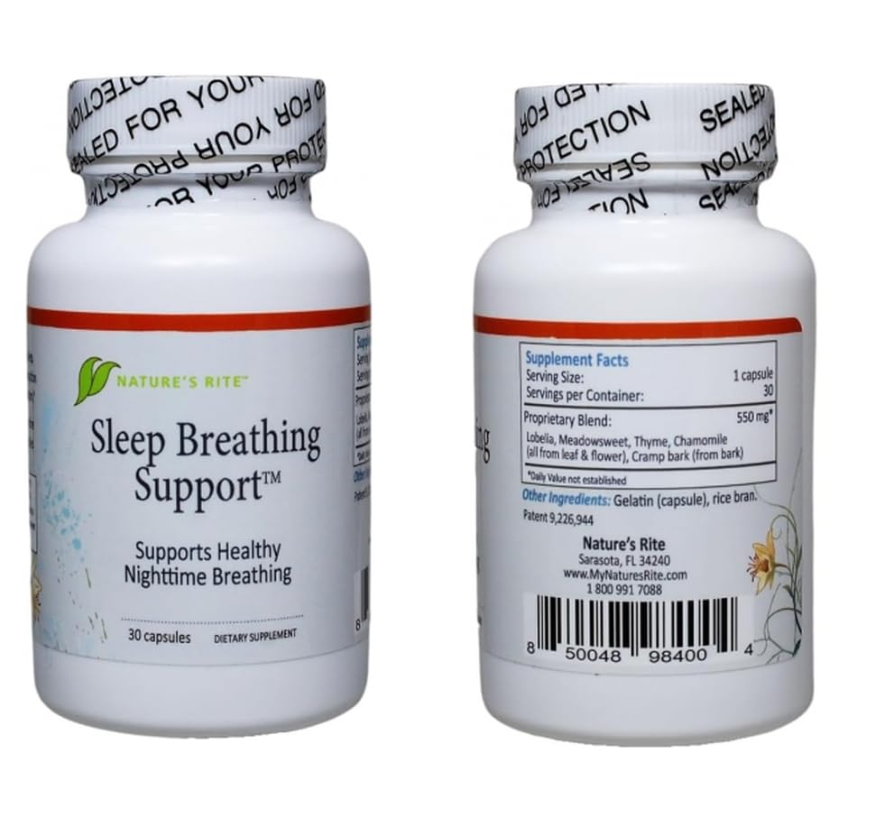 pizety Nature's Rite Sleep Breathing Support packaging side view