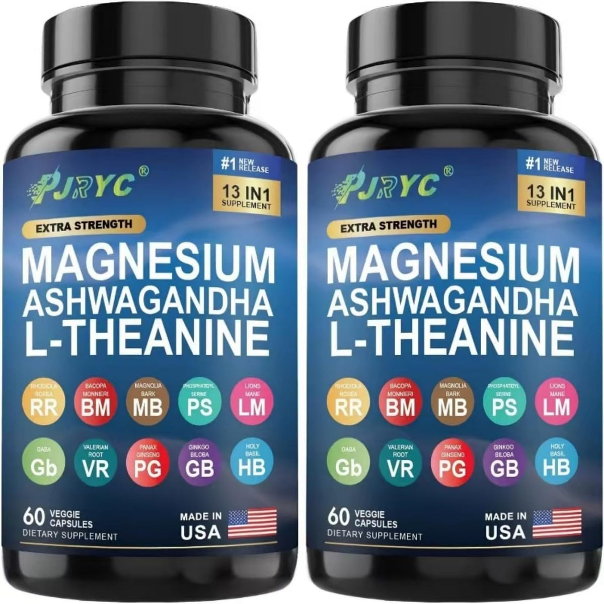 PJRYC Ashwagandha Supplement 132g front view
