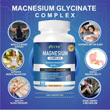 PJRYC Magnesium Supplement 1000mg back view with ingredient list