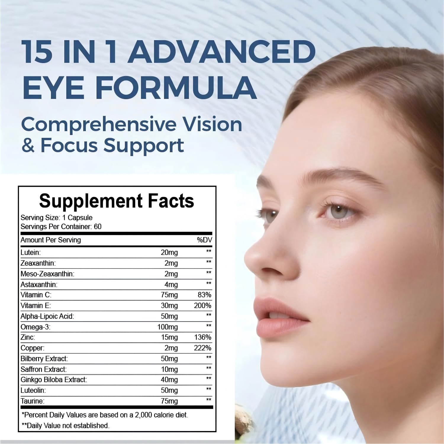 PJRYC Neurobella Eye Formula 15-in-1 supplement packaging