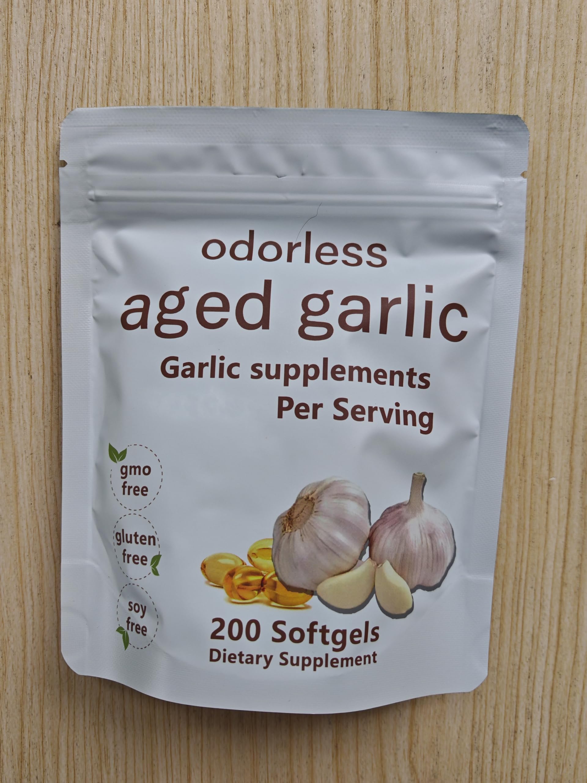 PKPPKP Aged Garlic Extract 200 Softgels front view