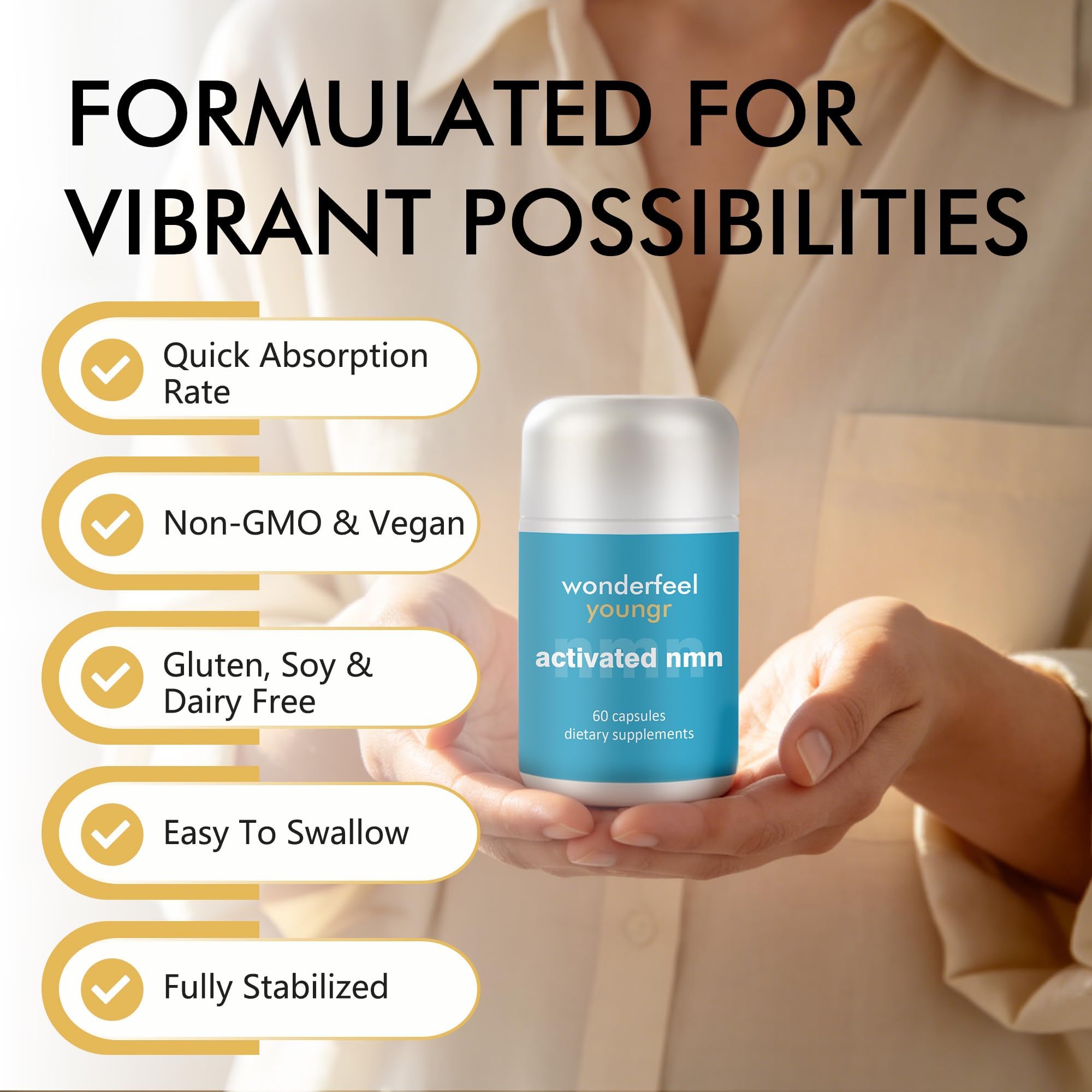 PKPPKP Blended Vitamin & Mineral Supplement open bottle with capsules
