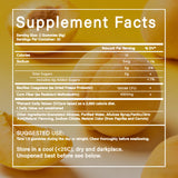 PKQLQ Dual Prebiotic & Fiber Gummies on a wooden table