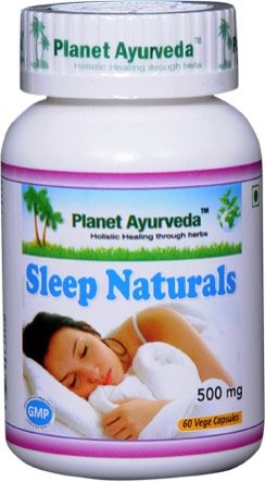 Planet Ayurveda Sleep Naturals 60 Capsules side view