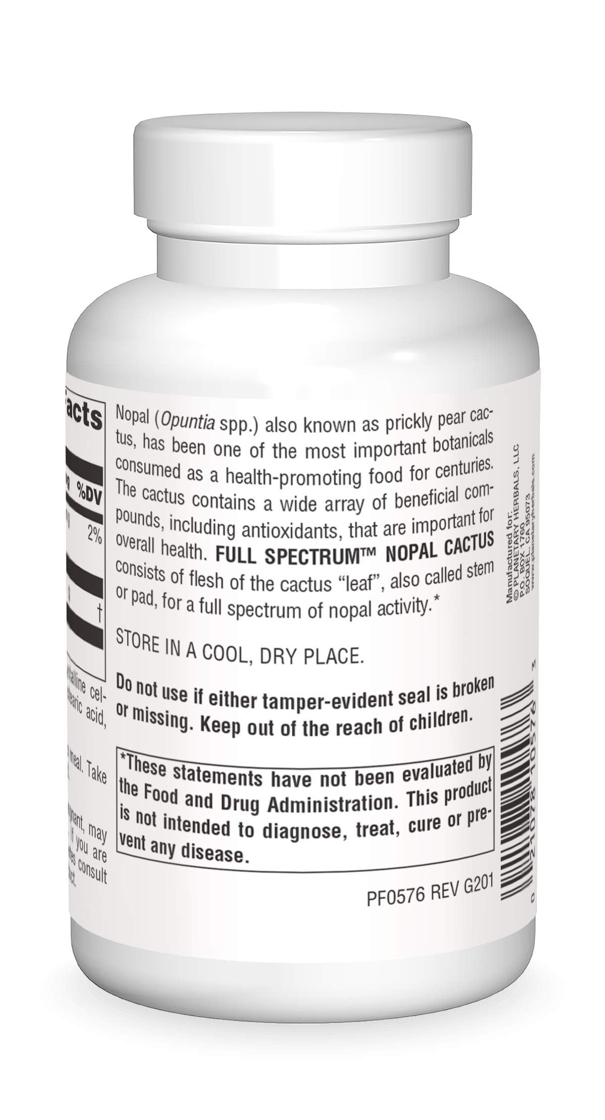 Planetary Herbals Blended Vitamin & Mineral Supplement 204g side view
