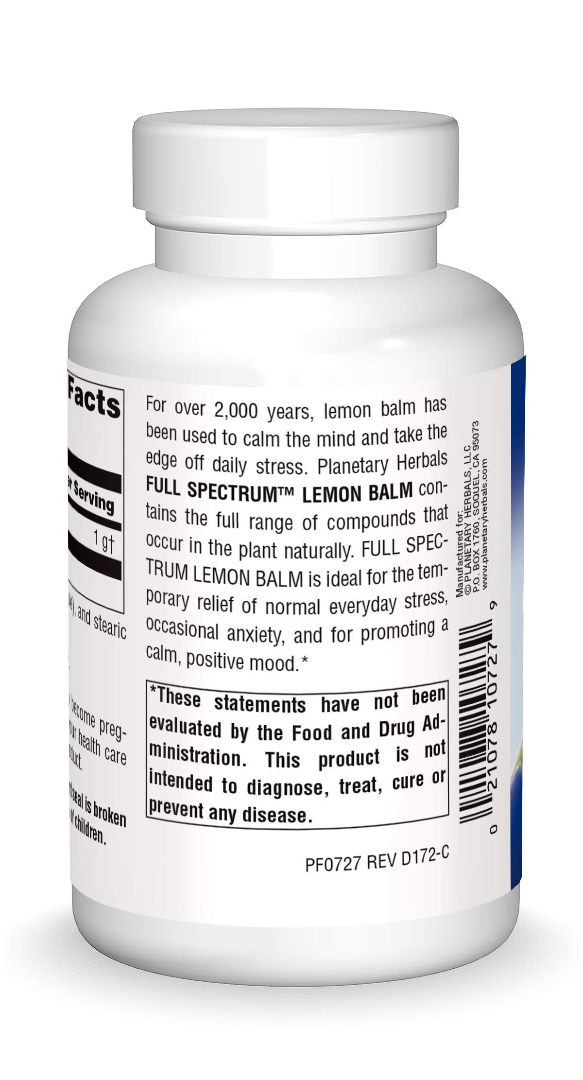 Planetary Herbals Blended Vitamin & Mineral Supplement side view