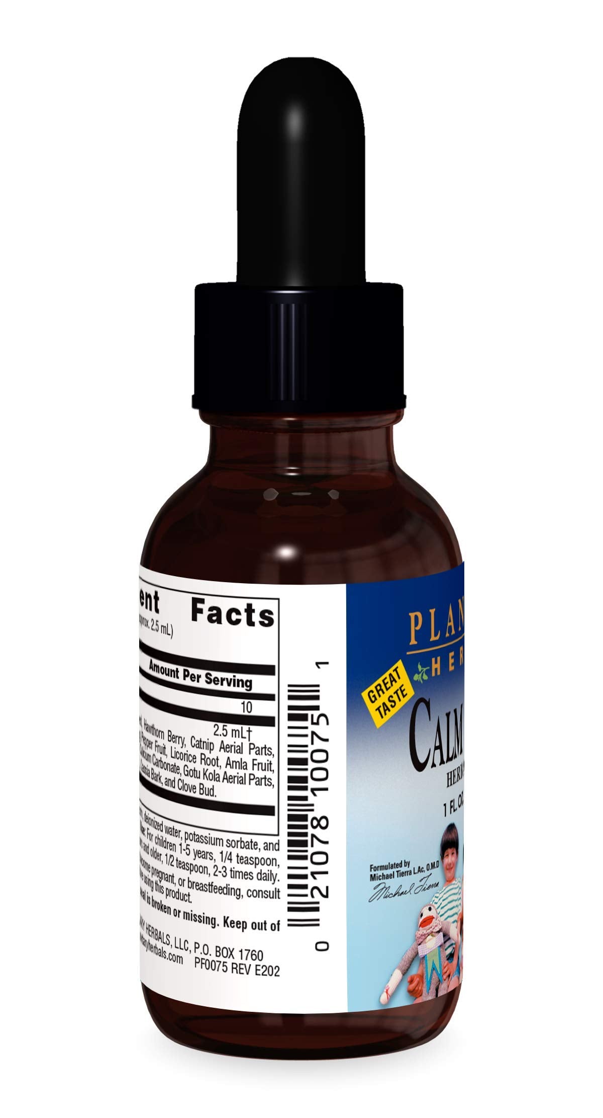 Planetary Herbals Calm Child 57g back view with ingredients
