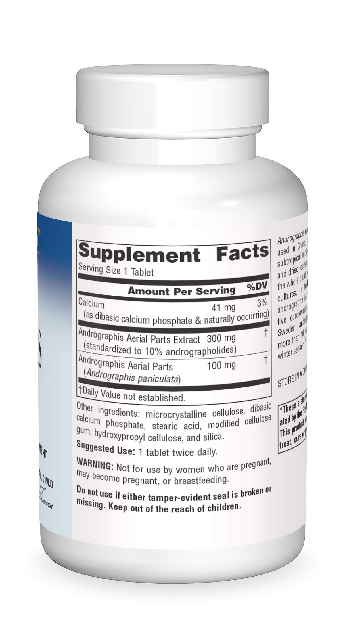 Planetary Herbals Full Spectrum Andrographis 27g capsule packaging