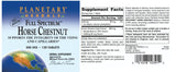 Planetary Herbals Full Spectrum Horse Chestnut 300mg supplement tablet close-up