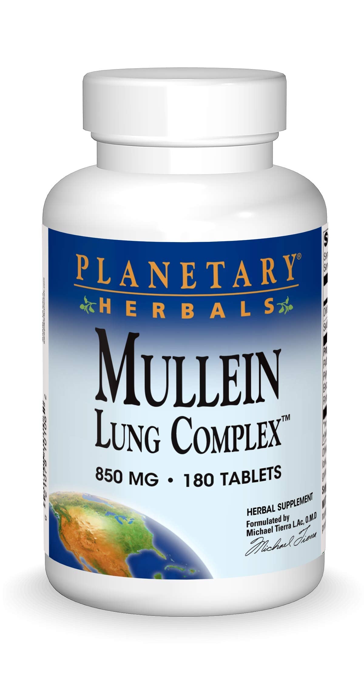 Planetary Herbals Mullein and Wild Cherry Bark Compound front view