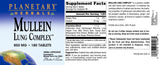 Planetary Herbals Mullein and Wild Cherry Bark Compound packaging
