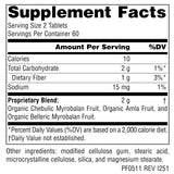 Planetary Herbals Triphala 172g herbal supplement side view