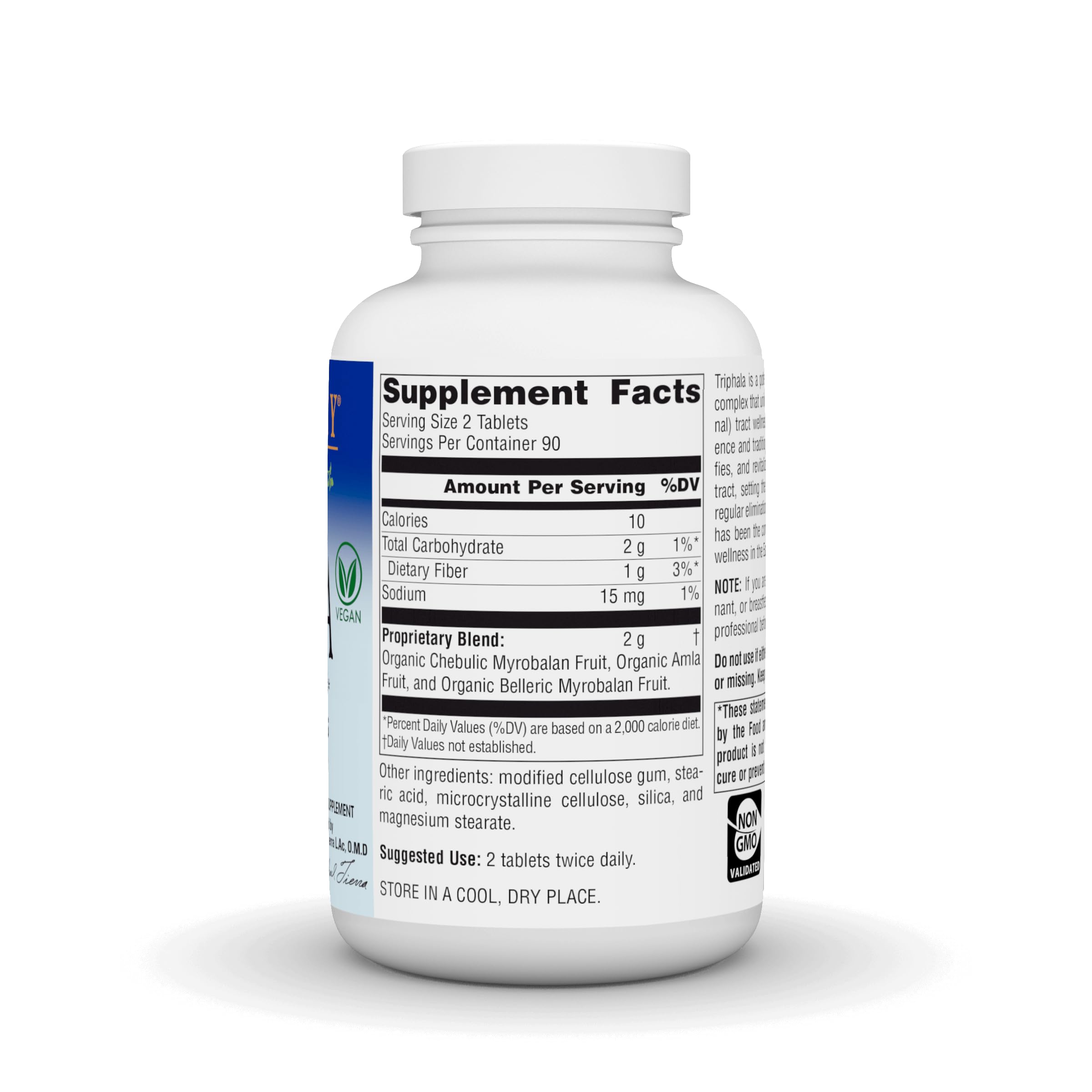 Planetary Herbals Triphala 500mg Herbal Supplement packaging
