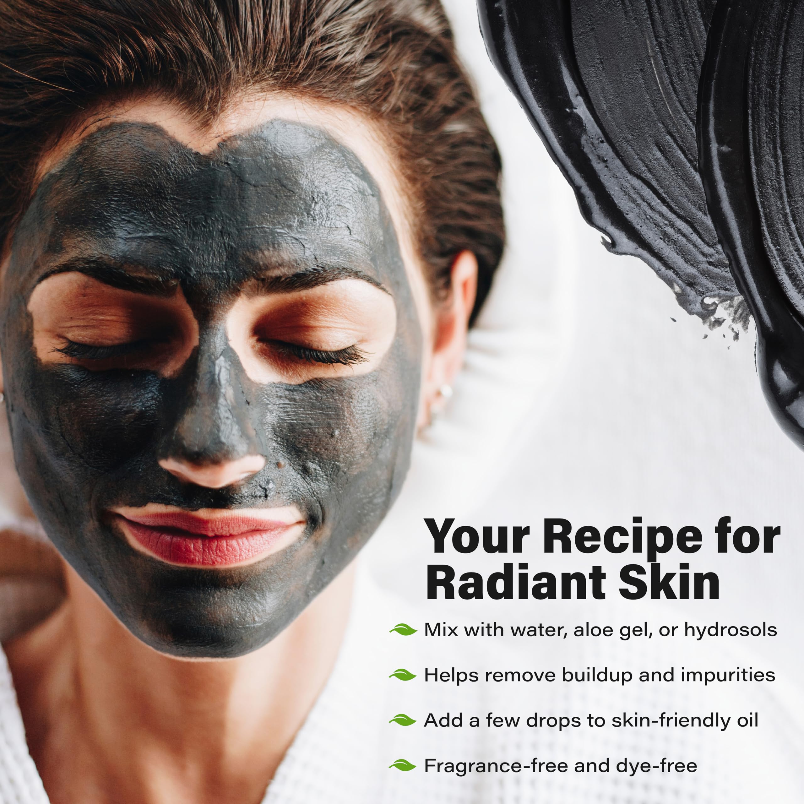 Plant Guru Activated Charcoal Powder in a bowl