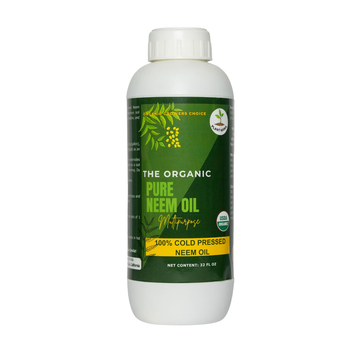 PLANT MAMA Pure Neem Oil 525g front view