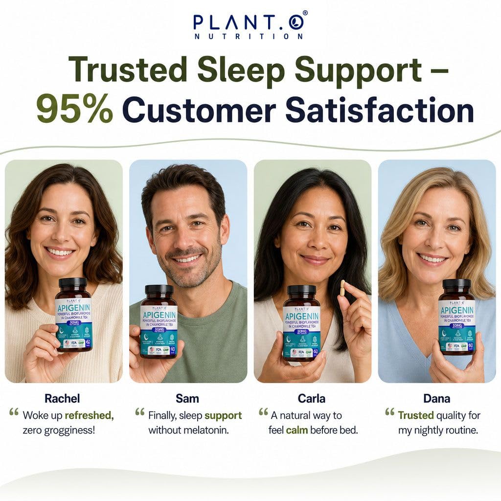 PLANT.O NUTRITION Apigenin 50mg Capsules with a glass of water