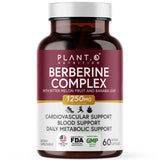 PLANT.O NUTRITION Berberine HCl 1250mg Capsules front view