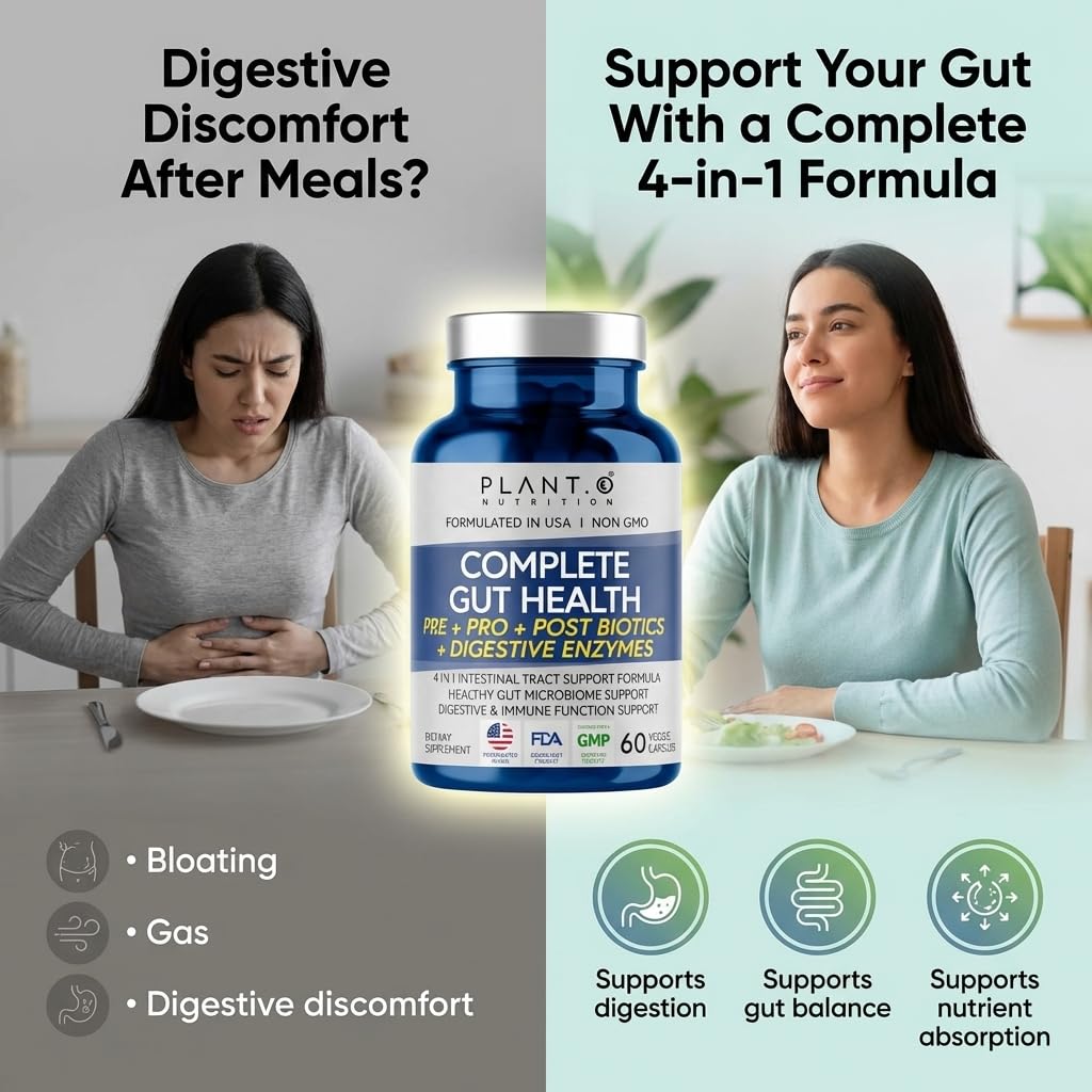 PLANT.O NUTRITION Complete 4-in-1 a daily routine Supplement capsules