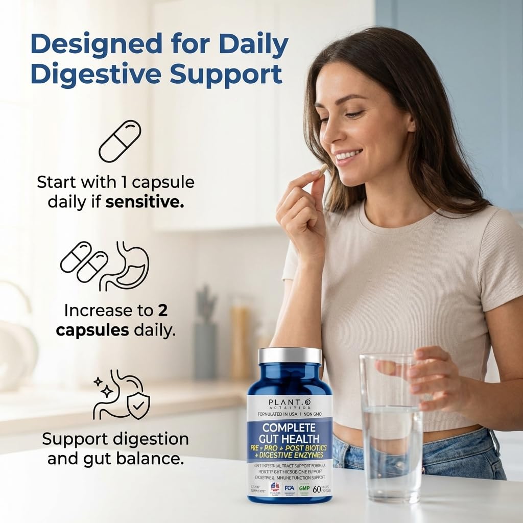PLANT.O NUTRITION Complete 4-in-1 a daily routine Supplement on a table