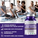 PLANT.O NUTRITION Glucosamine Sulfate Supplement 1000mg packaging
