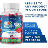 PLANT.O NUTRITION Kids Melatonin Gummies with strawberries