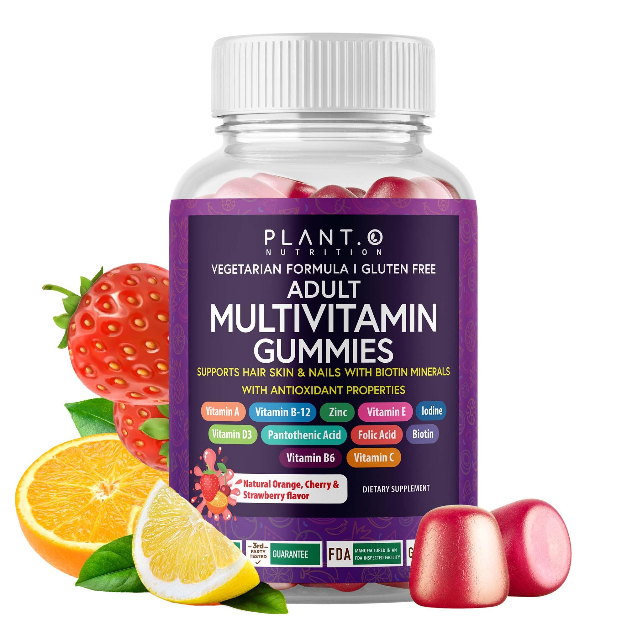 PLANT.O NUTRITION Multivitamin Gummies front view
