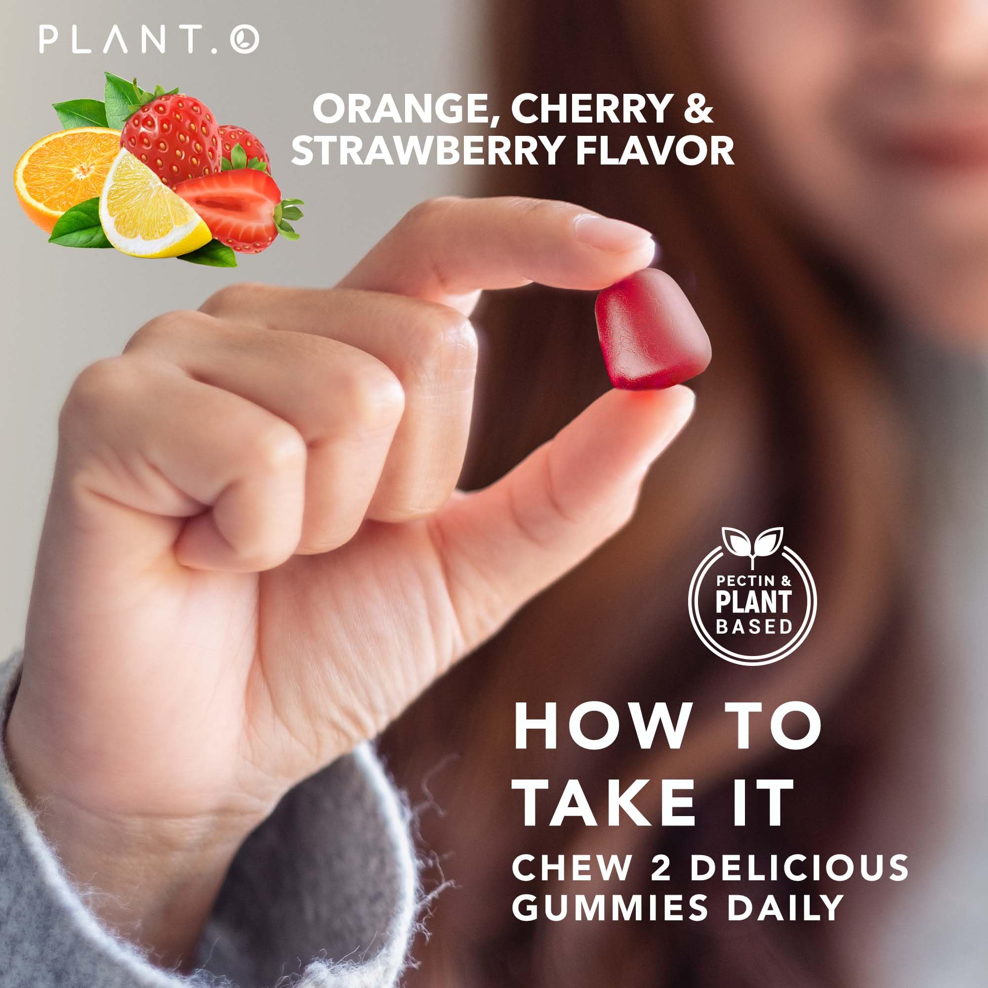 PLANT.O NUTRITION Multivitamin Gummies with fruits