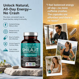 PLANT.O NUTRITION Shilajit Extract Capsules in a hand