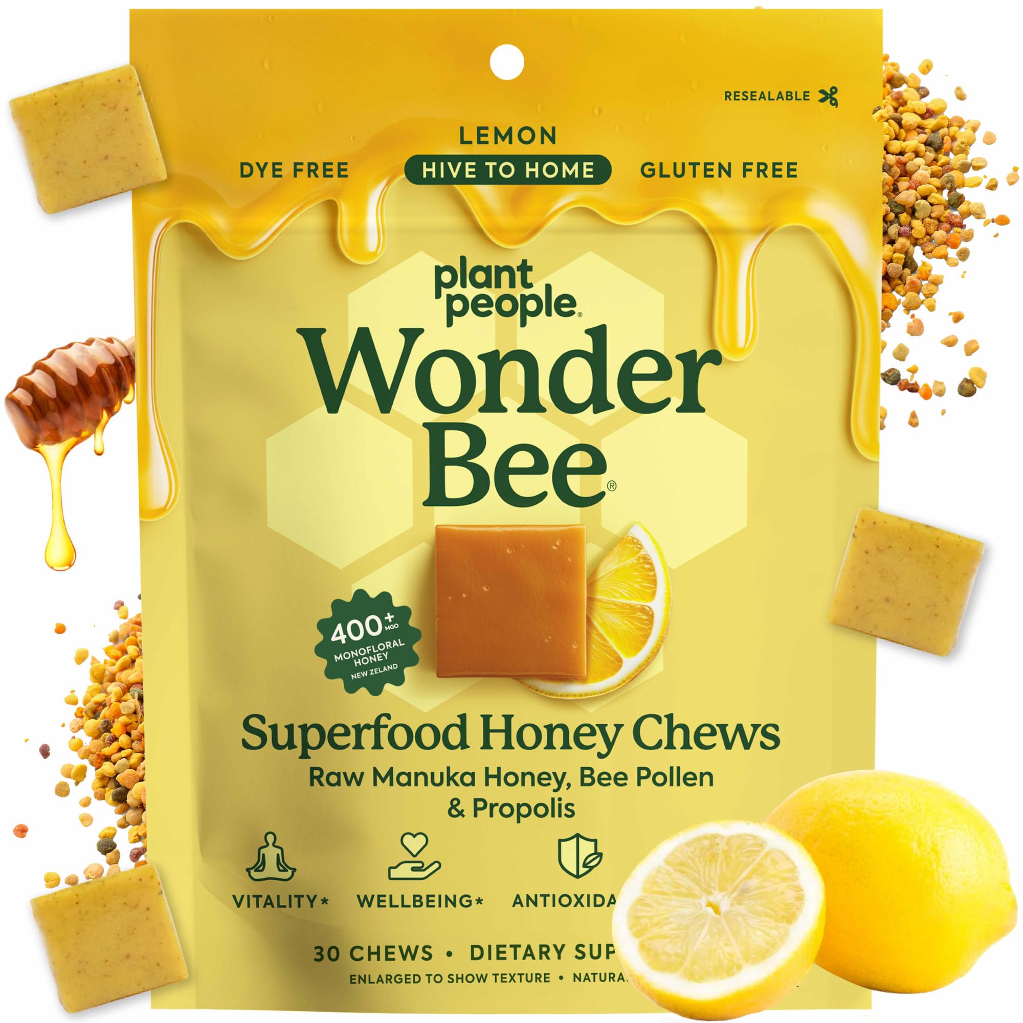 Plant People Daily Wellness Superfood Chews front view packaging