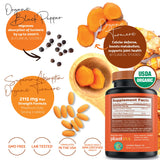 PLANTFUL RESEARCH Organic Turmeric Curcumin Tablets packaging