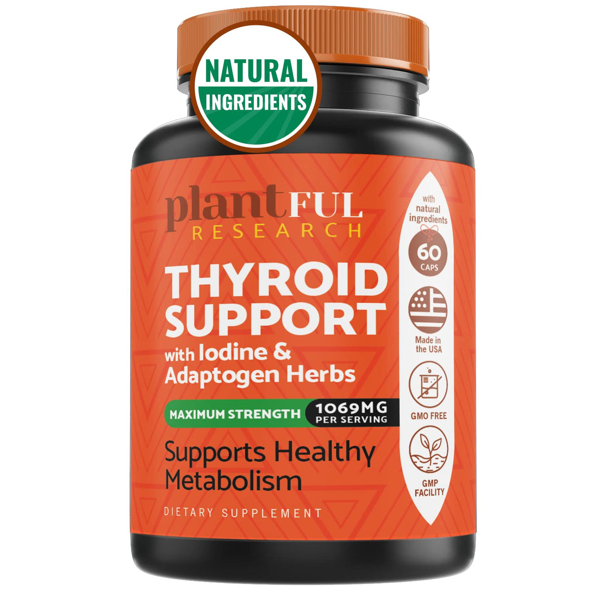 PLANTFUL RESEARCH Thyroid Support Supplement front view