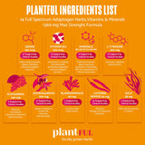 PLANTFUL RESEARCH Thyroid Support Supplement with lifestyle items
