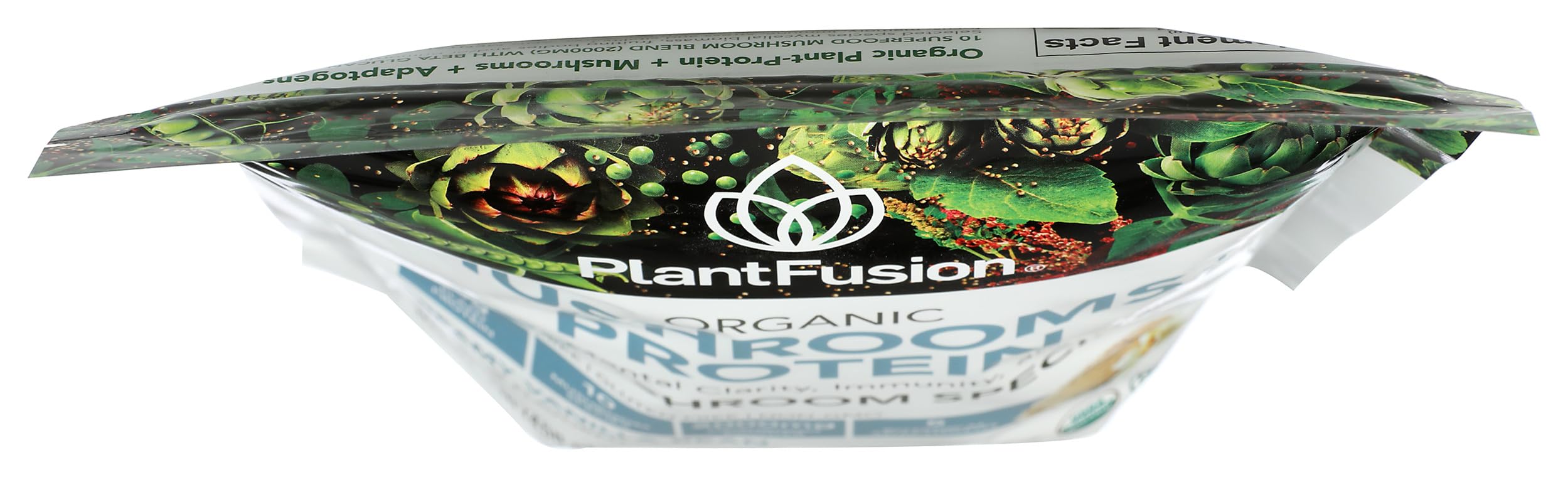 PlantFusion Mushroom Protein Powder 2000mg mixed with smoothie