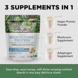 PlantFusion Mushroom Protein Powder 2000mg scoop