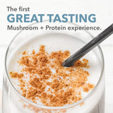 PlantFusion Mushroom Protein Powder 454g back view with nutritional information